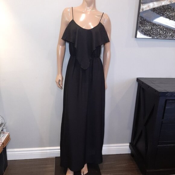 Behave Maxi Dress Draped Ruffled Flounce Spaghetti Strap Elastic Waist Sleeveles - Picture 12 of 12